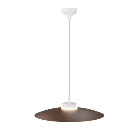 Lámpara de techo colgante Sulion Carmen LED Ø50cm blanco y madera oscura — ref. 2191539 (3)
