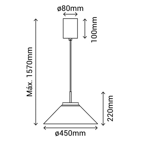 Plafón Sulion Carmen LED metal CCT Ø45cm 9W 2191591