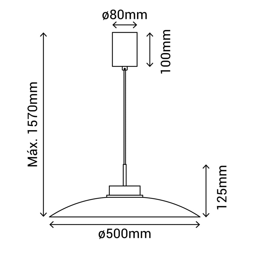 Plafón Sulion Carmen LED metal CCT Ø50cm 9W 2200064