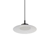 Lámpara de techo colgante Sulion Carmen LED metal CCT Ø30cm 9W negro y tulipa blanca — ref. 2200033 (4)