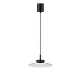 Lámpara de techo colgante Sulion Carmen LED metal CCT Ø30cm 9W negro y tulipa blanca — ref. 2200033 (3)
