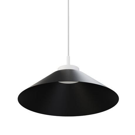 Lámpara de techo colgante Sulion Carmen LED metal CCT Ø45cm 9W blanco y tulipa negra — ref. 2199818 (4)