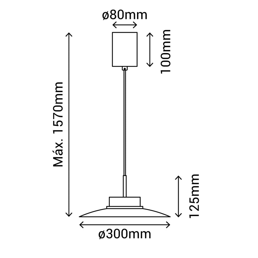Plafón Sulion Carmen LED madera metal CCT Ø30cm 9W 2191515