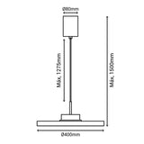 Plafón Sulion Carmen LED metal CCT Ø40cm 9W 2191669
