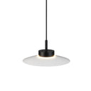 Lámpara de techo colgante Sulion Carmen LED metal CCT Ø30cm 9W negro y tulipa blanca — ref. 2200033 (1)