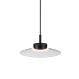 Lámpara de techo colgante Sulion Carmen LED metal CCT Ø30cm 9W negro y tulipa blanca — ref. 2200033 (1)