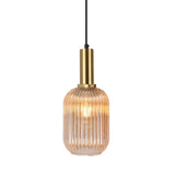 Lámpara colgante 1 luz acero pintado oro 8922