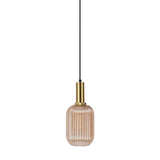 Lámpara colgante 1 luz acero pintado oro 8922