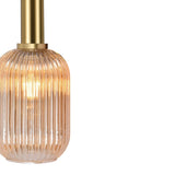 Lámpara colgante 1 luz acero pintado oro 8922