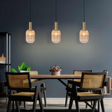 Lámpara colgante 1 luz acero pintado oro 8922