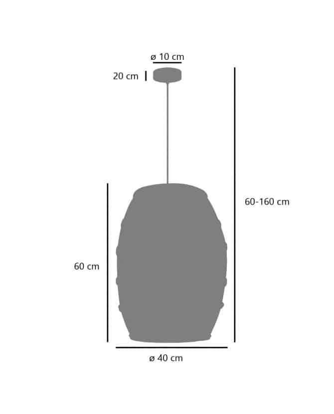 AJP Riviera Colgante madera natural 1 x 40W E27 11133