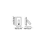 Faro SUAU USB Lámpara aplique blanco 62117