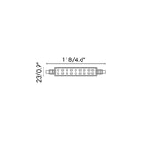 Faro Bombilla LED JP118MM R7S 12W 2700K 17490