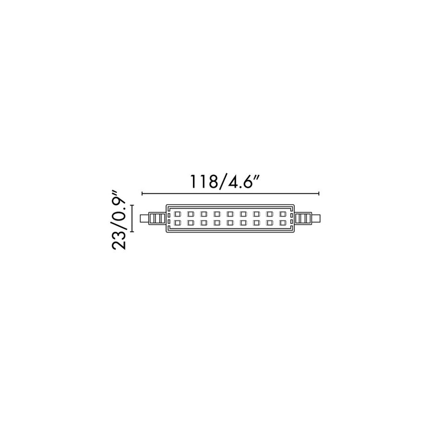 Faro Bombilla LED JP118MM R7S 12W 2700K 17490