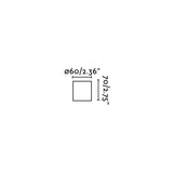 Faro TEN 70 Lámpara aplique negro mate 62151