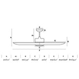 Faro TONIC L LED Ventilador de techo blanco con motor DC 33551