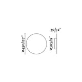 Faro TOU 450 Lámpara aplique gris 1208