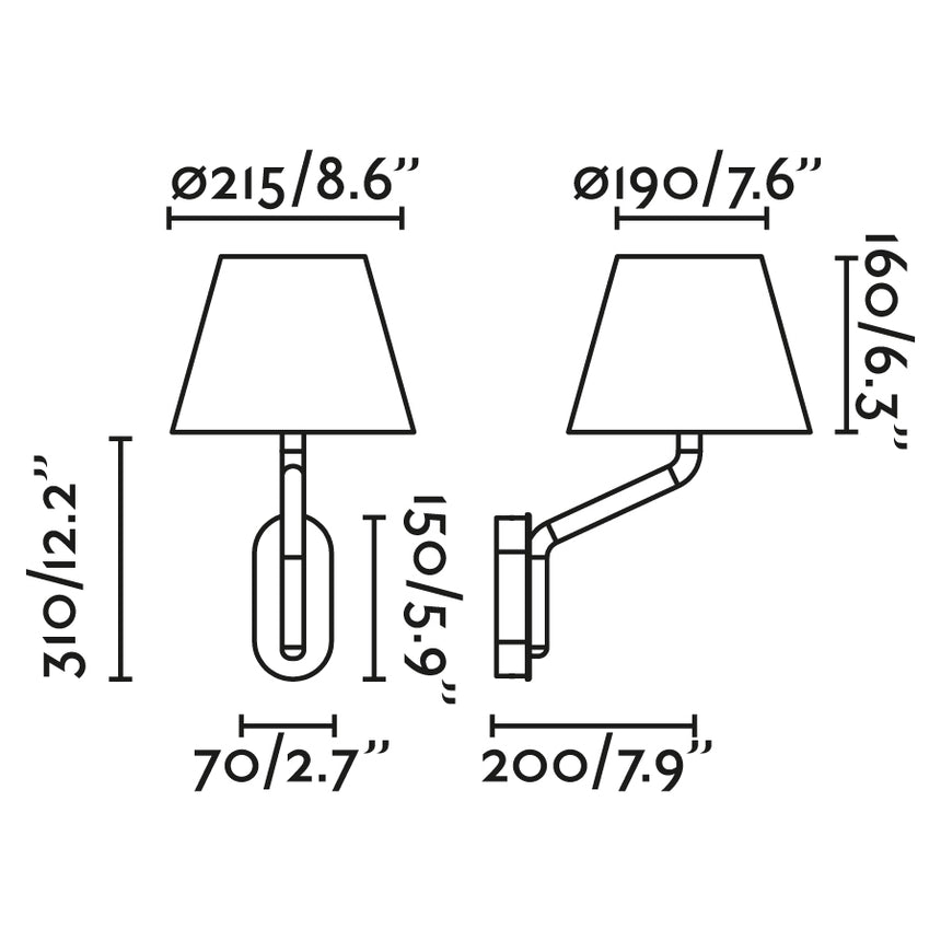 Faro ETERNA Lámpara aplique cromo/blanca 24005-10