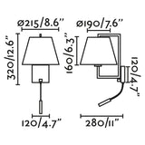 Faro FRAME Lámpara aplique oro viejo mate/beige con lector LED 20173-02