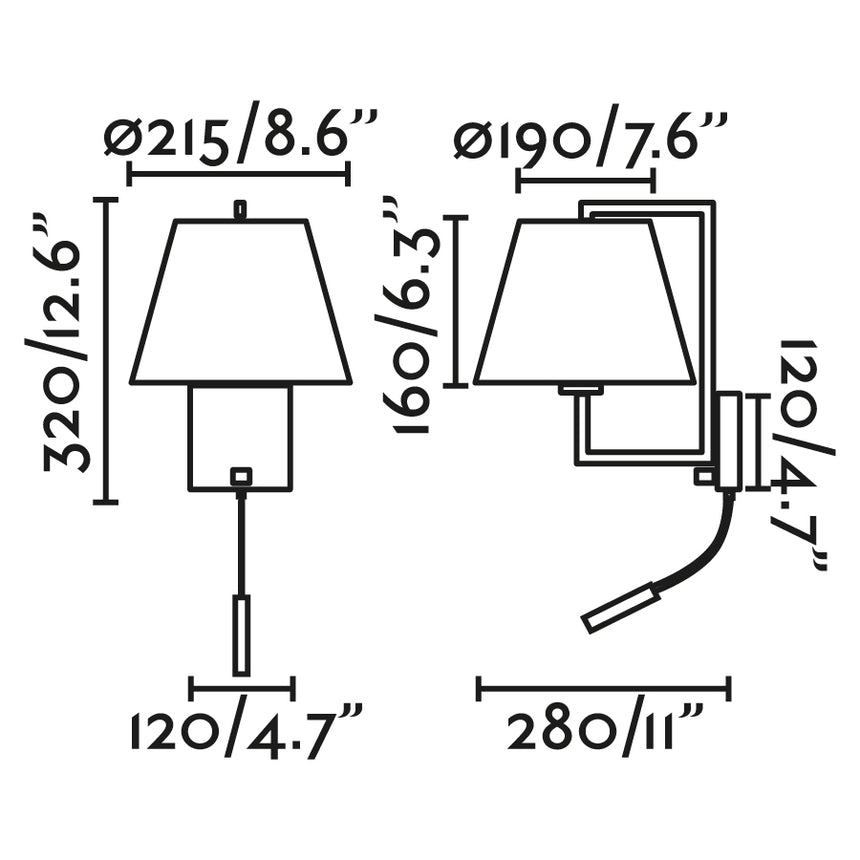 Faro FRAME Lámpara aplique oro viejo mate/beige con lector LED 20173-02