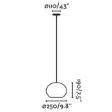 Faro HAKA 250 Lámpara colgante negra/ratán 65134-73