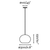 Faro HAKA 300 Black/rattan pendant lamp 65134-74