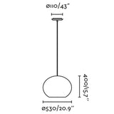 Faro HAKA 530 Lámpara colgante negra/ratán 65134-75