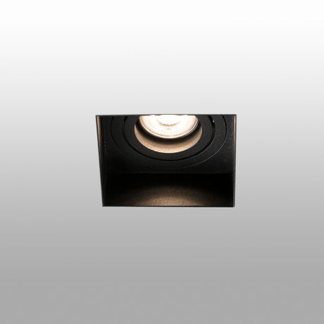 Faro HYDE SQ Lámpara empotrable negro cuadrado orientable sin marco 40113