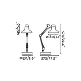 Faro SNAP Lámpara flexo sobremesa gris oscuro 57401