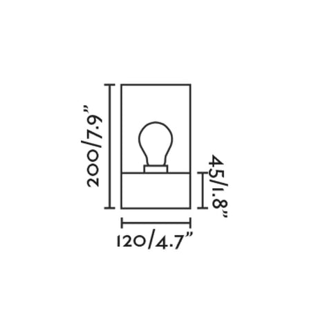 Faro KILA 200 Lámpara plafón gris oscuro transparente 71740