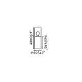 Faro KILA 400 Lámpara baliza gris oscuro transparente 71746