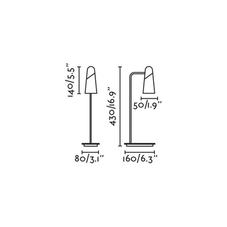 Faro LAO Lámpara sobremesa negro 29047