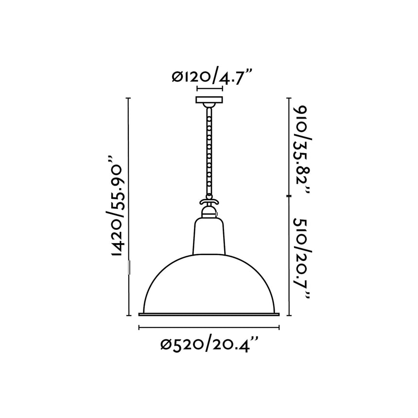 Faro LOU Lámpara colgante negra 62800