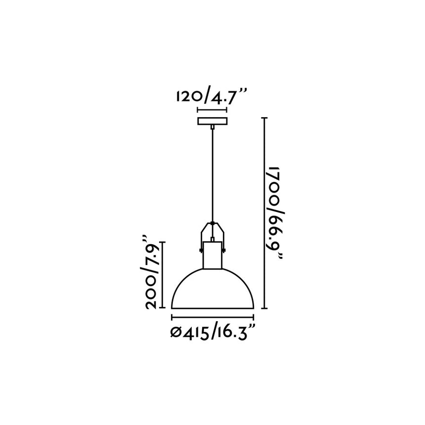 Faro MARGOT Lámpara colgante negro 68561
