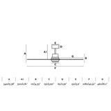 Faro MINI LANTAU S Ventilador de techo níquel mate con motor DC 33508DC