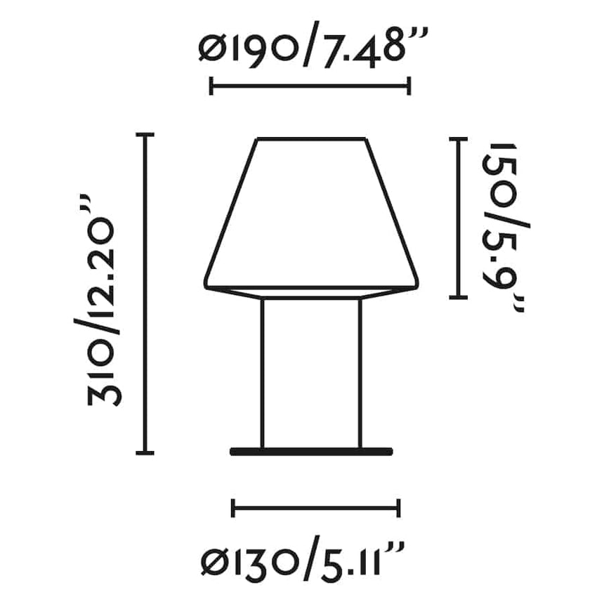 Faro MISTU 310 Lámpara sobremuro gris oscuro 74433S-02