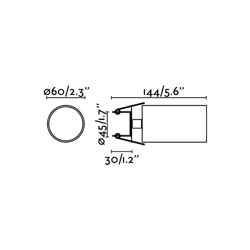 Faro STAN Aplique empotrable negra 43753