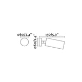 Faro STAN Lámpara proyector oro satinado 43762