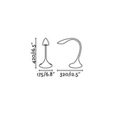 Lámpara de mesa Faro Otto LED 4000K blanco mate — ref. 52065 (3)