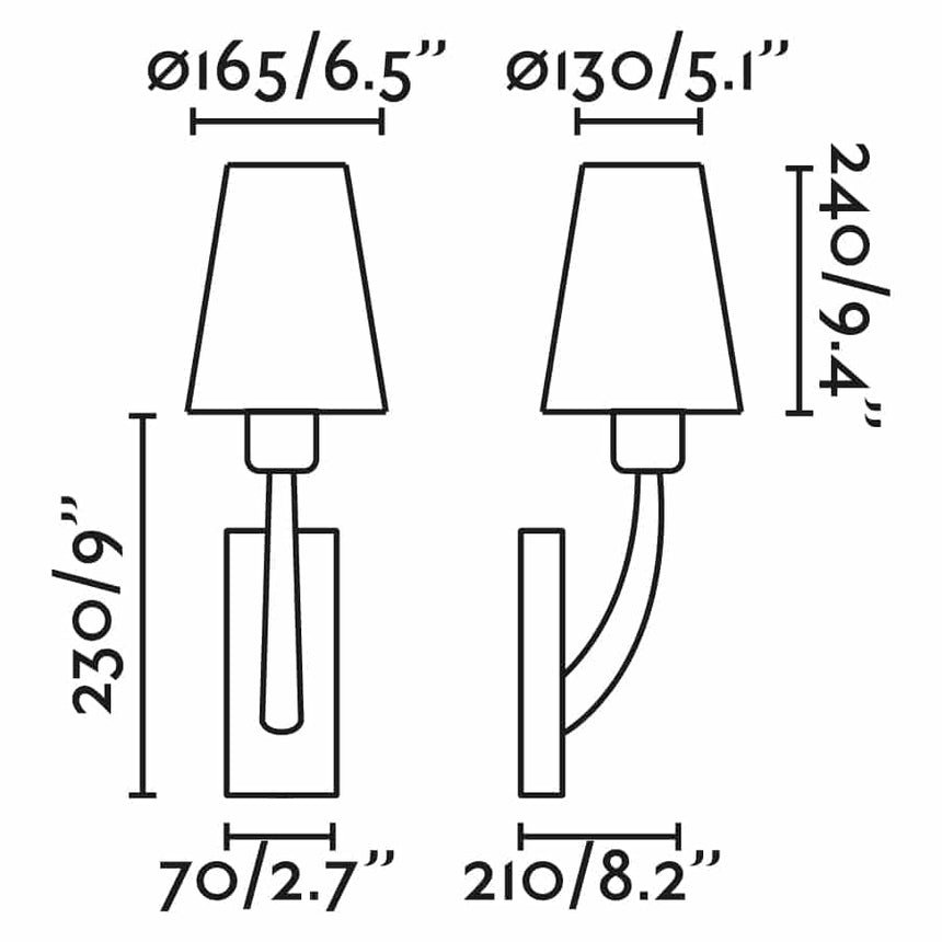Faro REM Lámpara aplique oro viejo mate/beige 29681-20