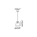 Faro ROSE Lámpara colgante negra 65082