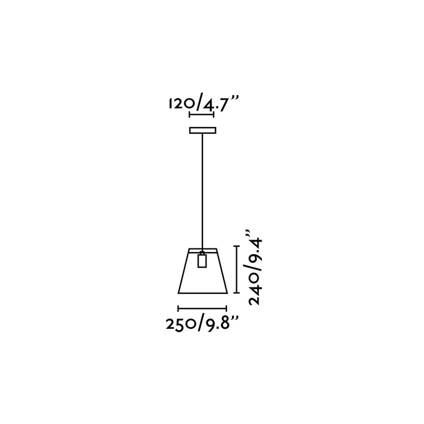 Faro ROSE Lámpara colgante negra 65082