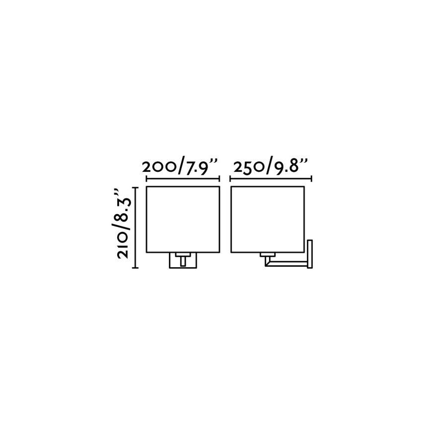 Faro SAHARA Lámpara aplique cromo/lino 62705