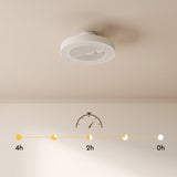 Ventilador de techo con luz Sulion Cubis 60cm LED blanco y transparente motor DC CCT — vista 4
