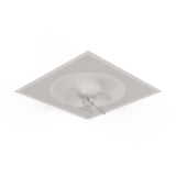 Ventilador de techo con luz Sulion Cubis 60cm LED blanco y transparente motor DC CCT — vista 4