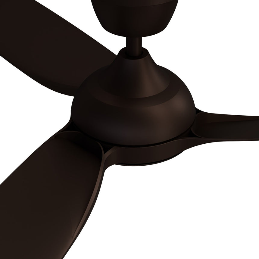 Ventilador de techo Sulion Dana 132cm marrón motor DC apto exterior con mando — vista 3