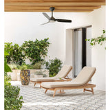 Ventilador de techo con luz Sulion Dana 132cm LED negro motor DC regulable — vista 2