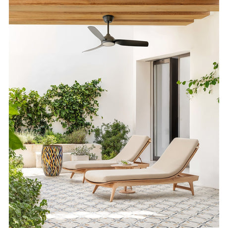 Ventilador de techo con luz Sulion Dana 132cm LED negro motor DC regulable — vista 2