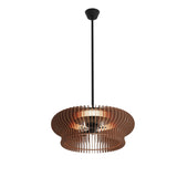 Ventilador de techo con luz Sulion Daya Style 60cm negro con pantalla marrón motor DC — vista 6