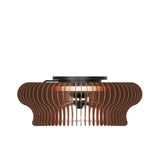 Ventilador de techo con luz Sulion Daya Style 60cm negro con pantalla marrón motor DC — vista 4